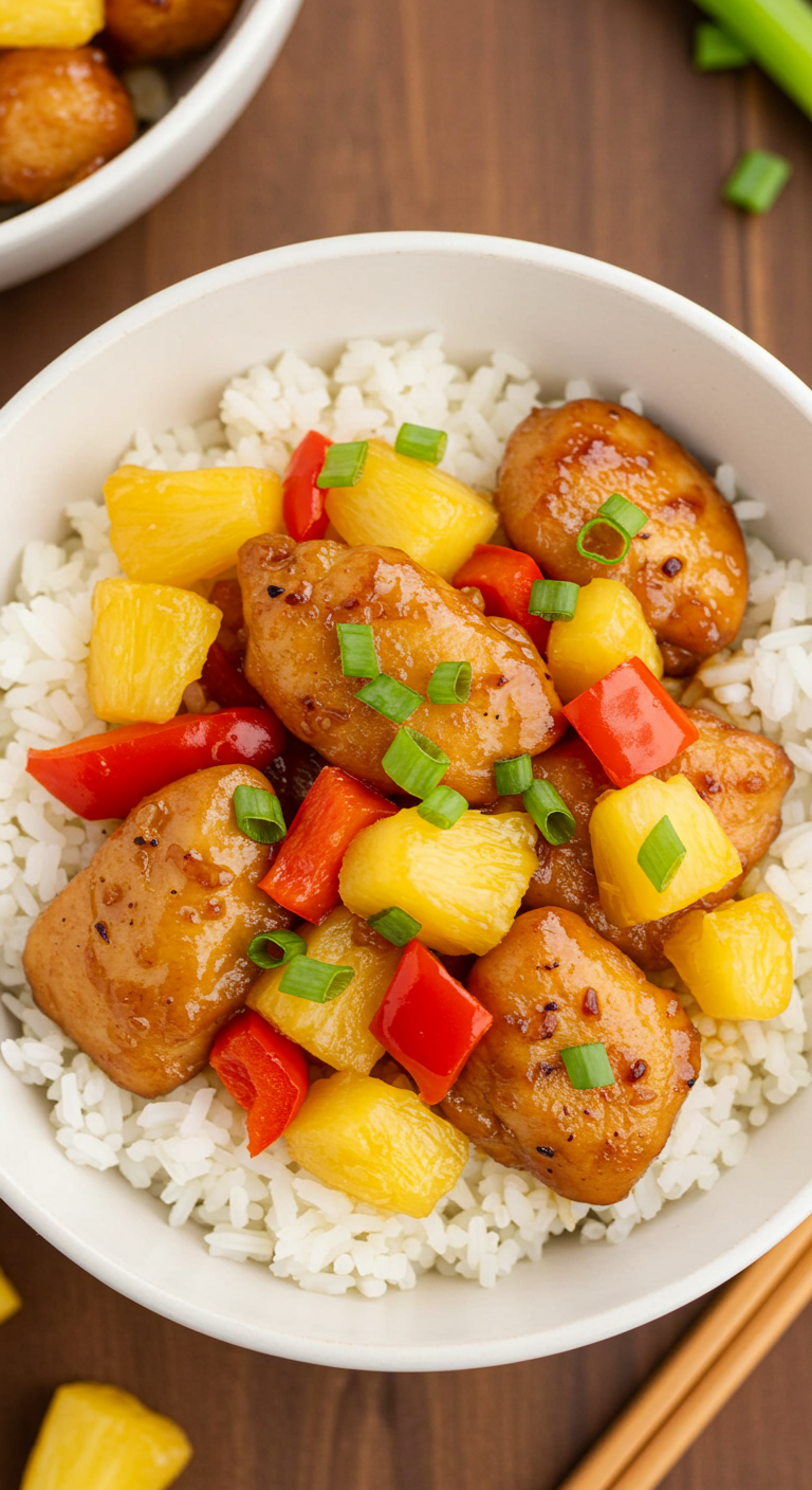 Hawaiian Pineapple Chicken & Rice