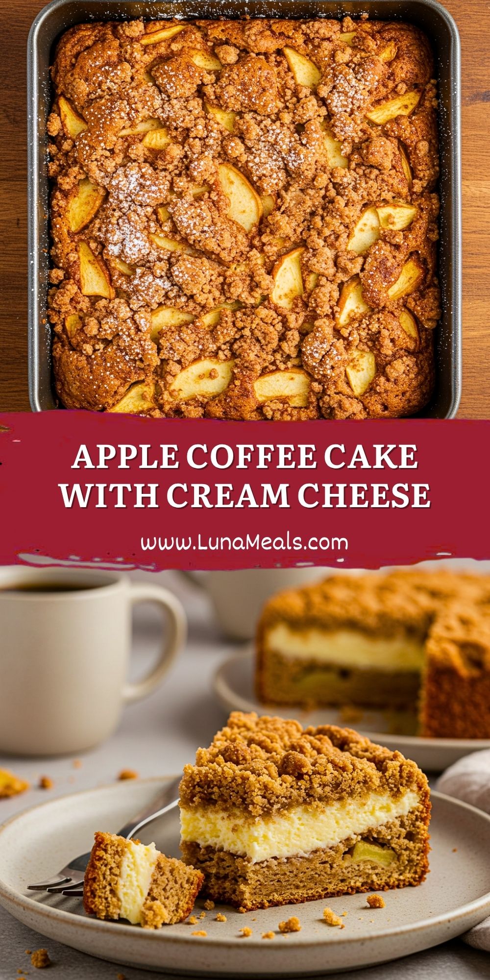 Cream Cheese Apple Coffee Cake