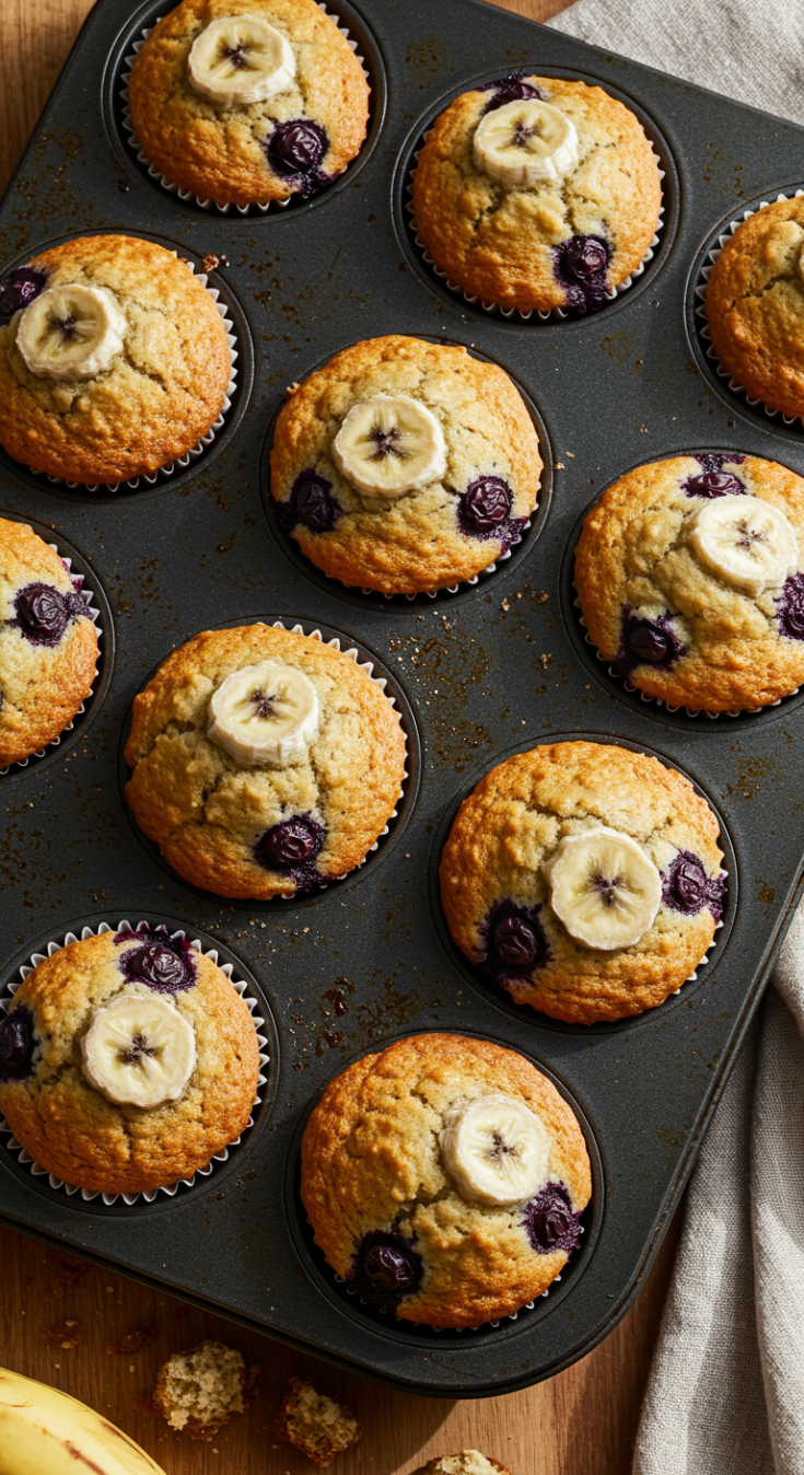 Blueberry Banana Muffins