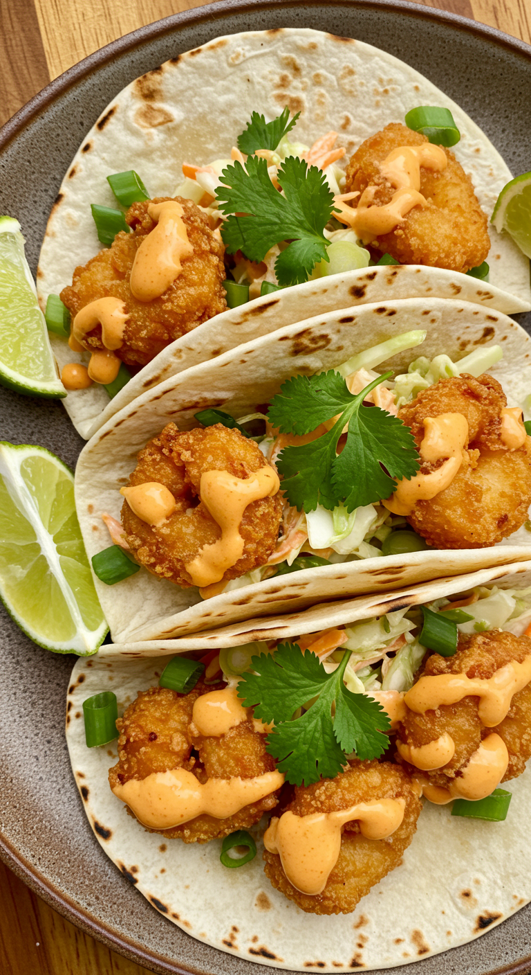 Bang Bang Shrimp Tacos