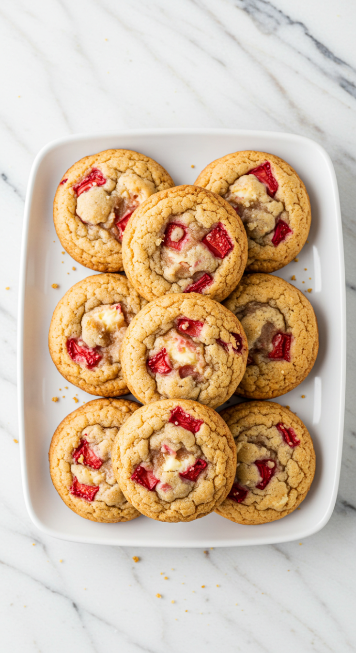 Strawberry Cheesecake Stuffed Cookies