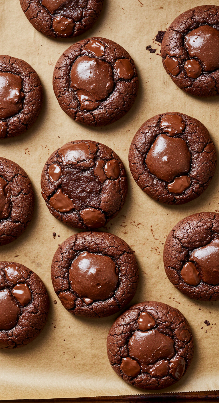 Chocolate Lava Brownie Cookies