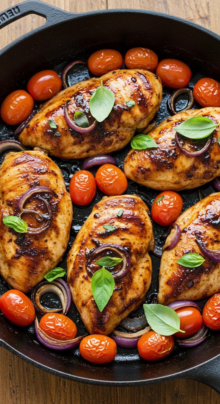 One Pan Balsamic Chicken