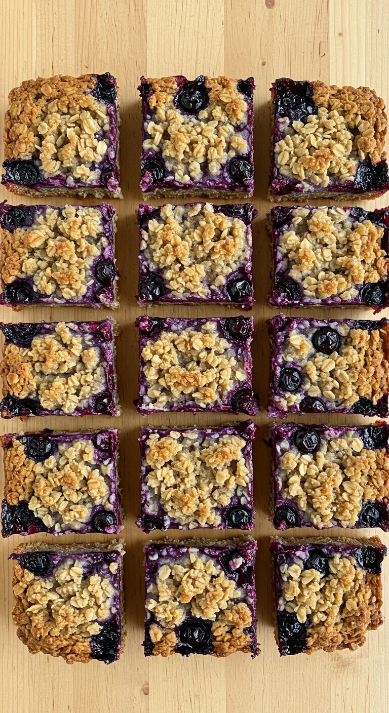 Blueberry Oatmeal Bars
