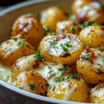 Creamy Garlic Baby Potatoes