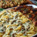 Creamy Velveeta Chicken Linguine with Mozzarella Garlic Sauce