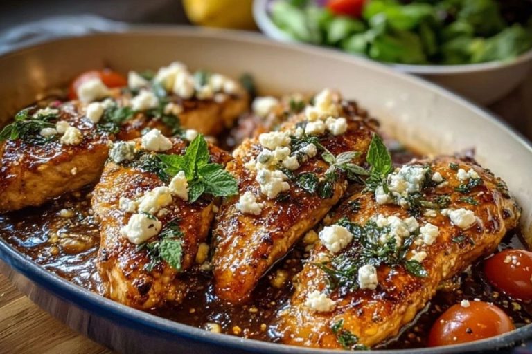 Hot Honey Infused Feta Chicken