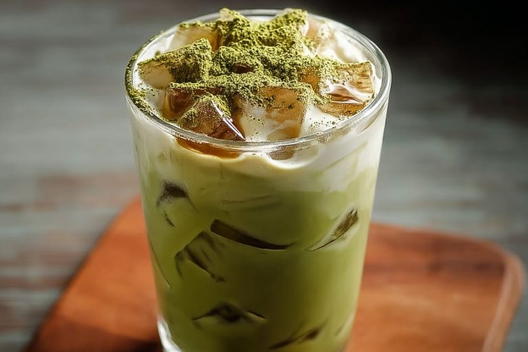 Iced Brown Sugar Matcha Latte