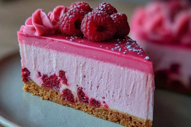Pink Velvet Raspberry Cheesecake