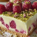 Pistachio Raspberry Cheesecake