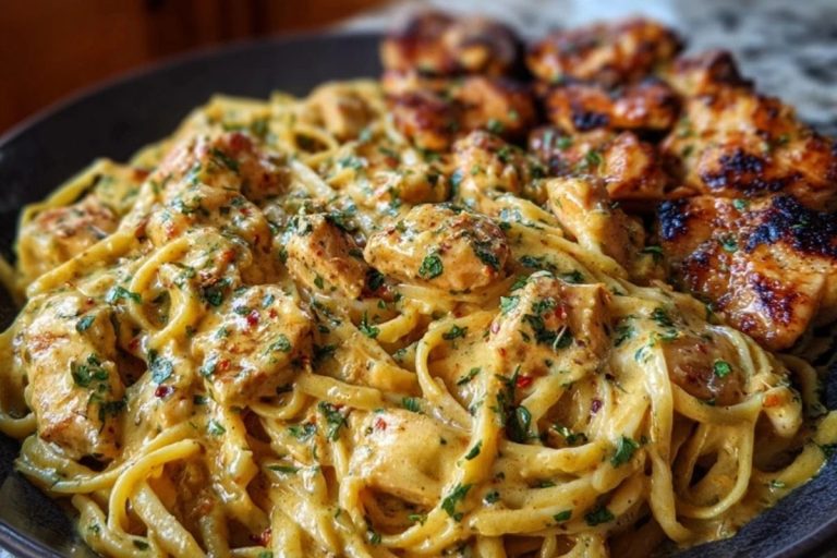 Velveeta Chicken Linguine with Spicy Cajun Alfredo