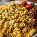 Creamy Cajun Beef and Rotini Delight