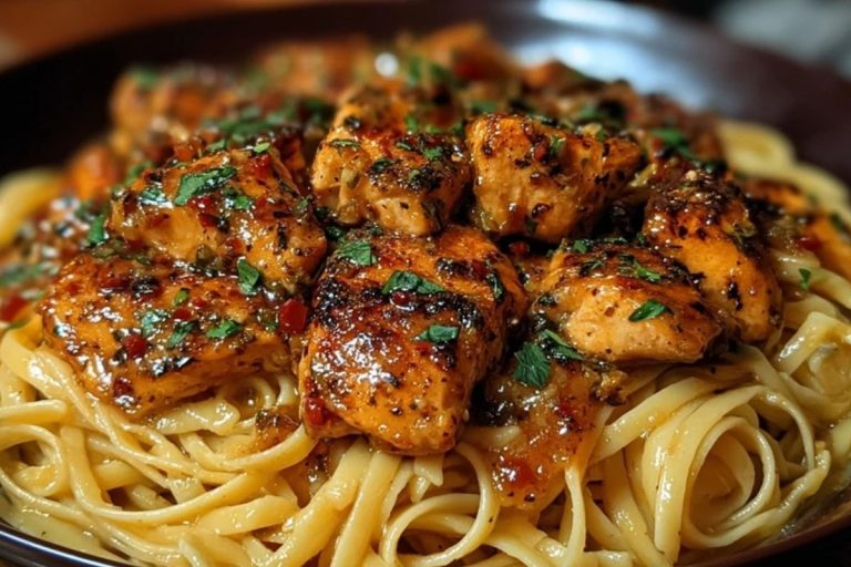 Spicy Cajun Honey Butter Chicken & Pasta