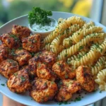 Cajun Chicken Bites with Creamy Garlic Herb Alfredo Twists 1