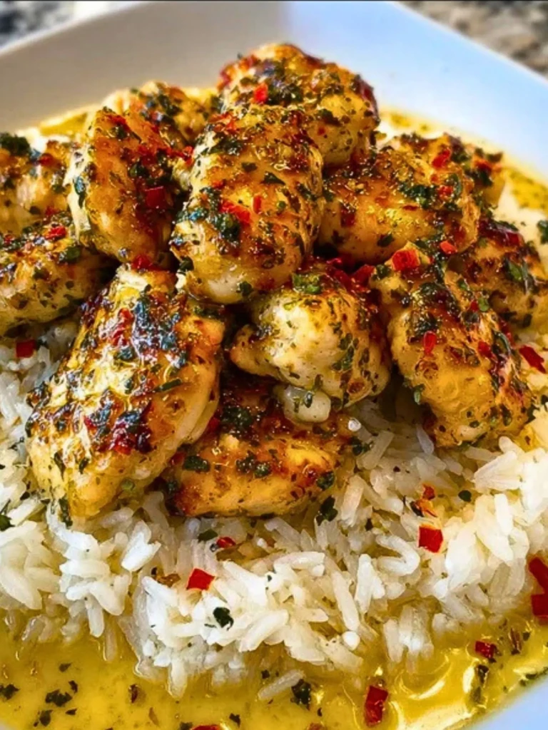 Chicken Scampi with Creamy Garlic Parmesan Rice 2