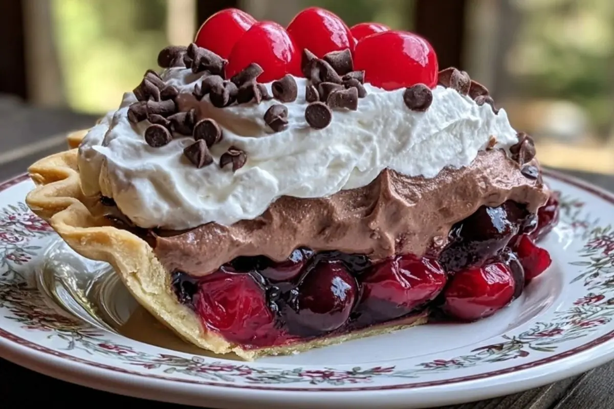 Chocolate Cherry Cream Pie 1