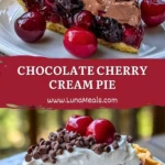 Chocolate Cherry Cream Pie Pin
