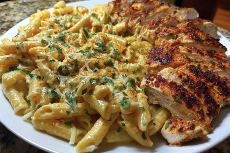 Creamy Cajun Chicken Pasta with Parmesan, Garlic, and Mozzarella 1