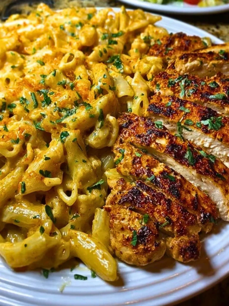 Creamy Cajun Chicken Pasta with Parmesan, Garlic, and Mozzarella 2