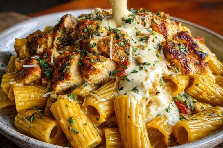 Creamy Cajun Chicken Rigatoni with Garlic Mozzarella Sauce 1