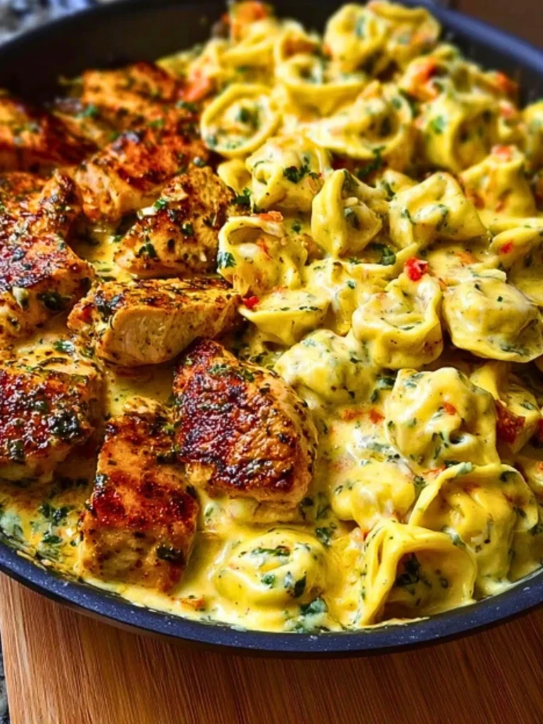 Creamy Cajun Chicken Tortellini in Velveeta Garlic Cheese Sauce 2