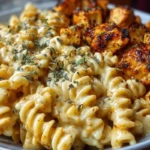 Creamy Velveeta Chicken Rotini with Mozzarella Garlic Sauce 1