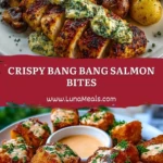 Crispy Bang Bang Salmon Bites Pin