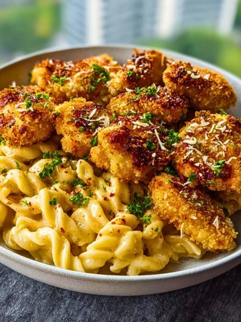 Crispy Parmesan Chicken Bites with Smoked Cajun Alfredo Recipe 2