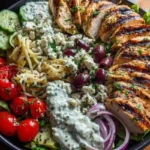 Grilled Chicken Greek Salad with Tzatziki 1