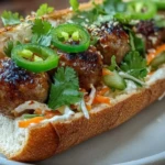 Korean BBQ Meatball Banh Mi 1