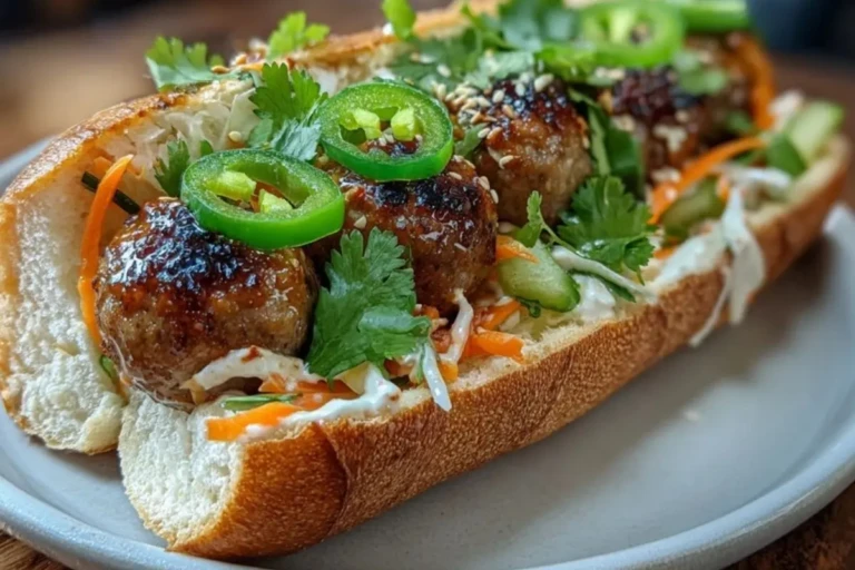 Korean BBQ Meatball Banh Mi 1
