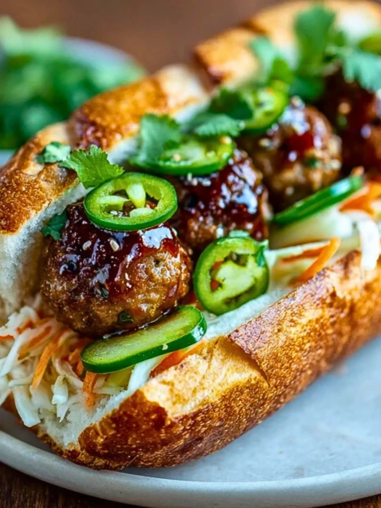 Korean BBQ Meatball Banh Mi 2