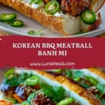 Korean BBQ Meatball Banh Mi Pin