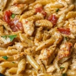 One-Pan Creamy Sweet and Spicy Cajun Chicken Pasta 1