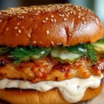 Spicy Chicken Sandwich with Creamy Homemade Sauce 1