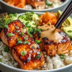Sriracha Honey Salmon Bowls 1