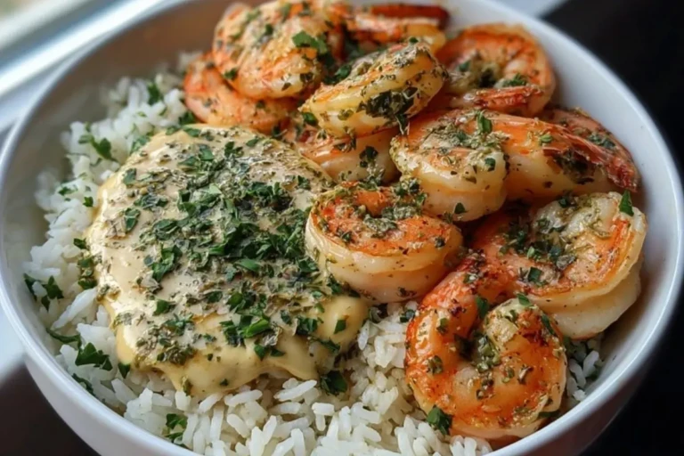 The Best Garlic Butter Shrimp Bowl with Herb Rice Recipe 1