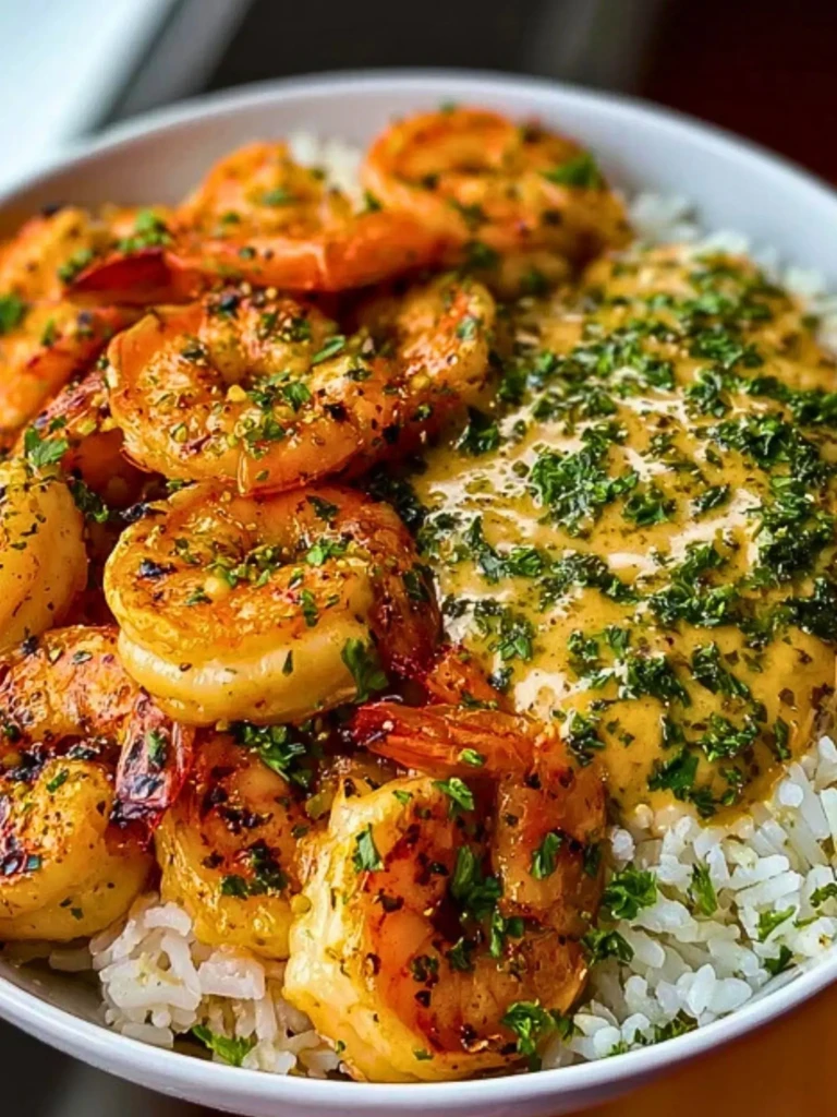 The Best Garlic Butter Shrimp Bowl with Herb Rice Recipe 2