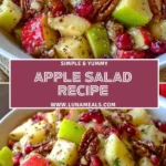 Apple Salad Recipe Pin 1