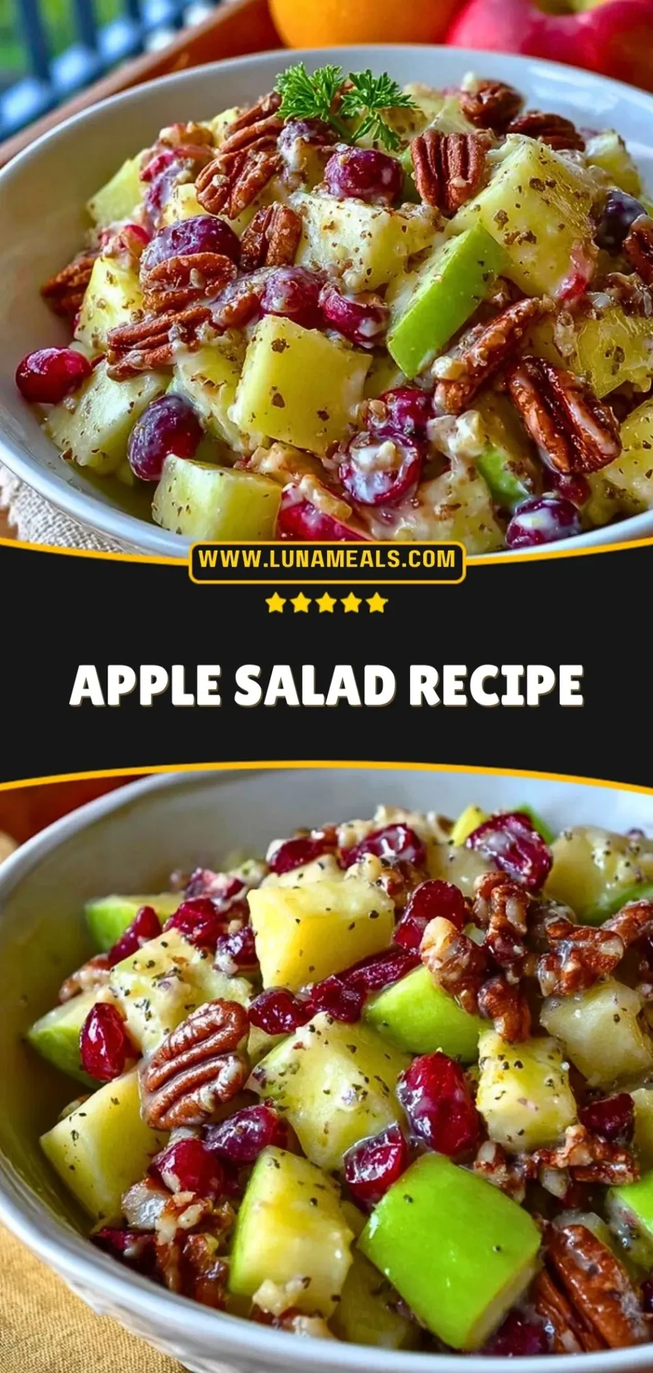 Apple Salad Recipe Pin 2