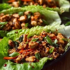 Asian Chicken Lettuce Wraps Recipe