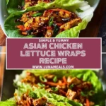 Asian Chicken Lettuce Wraps Recipe Pin 1
