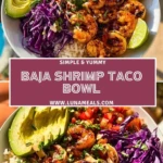 Baja Shrimp Taco Bowl Pin 1