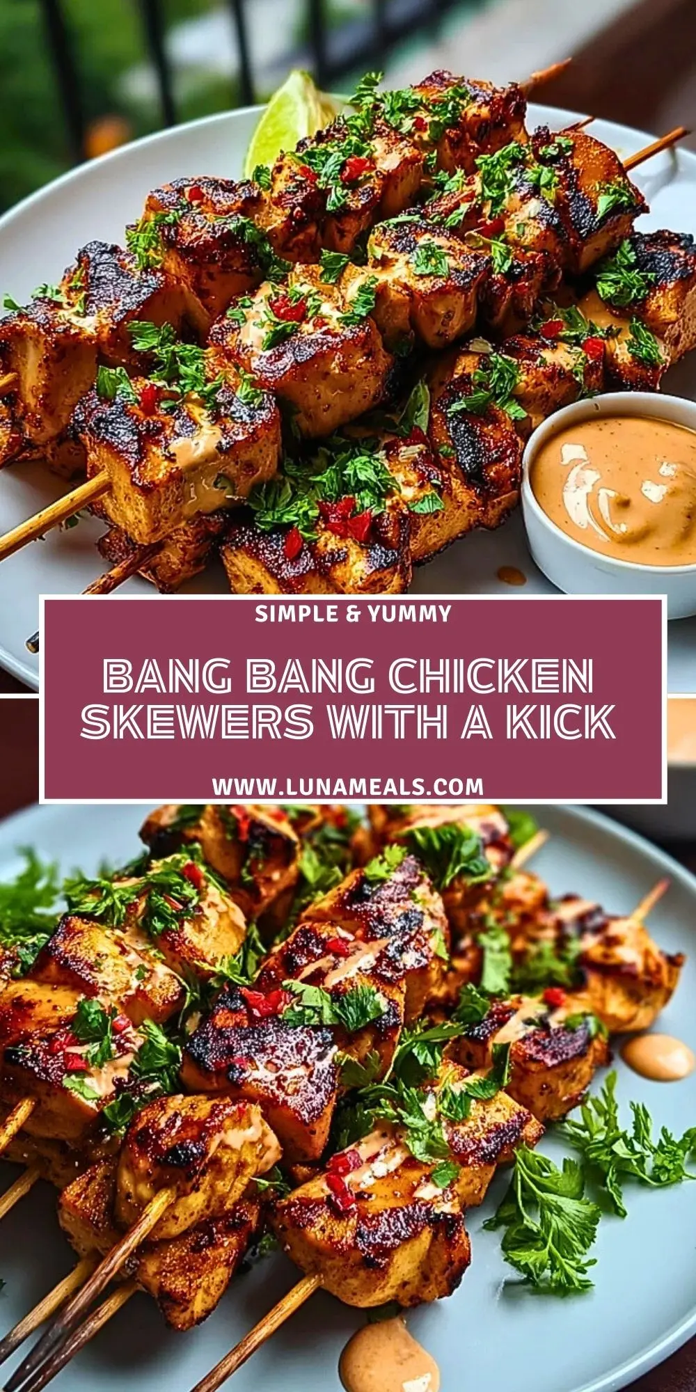 Bang Bang Chicken Skewers with a Kick Pin 1