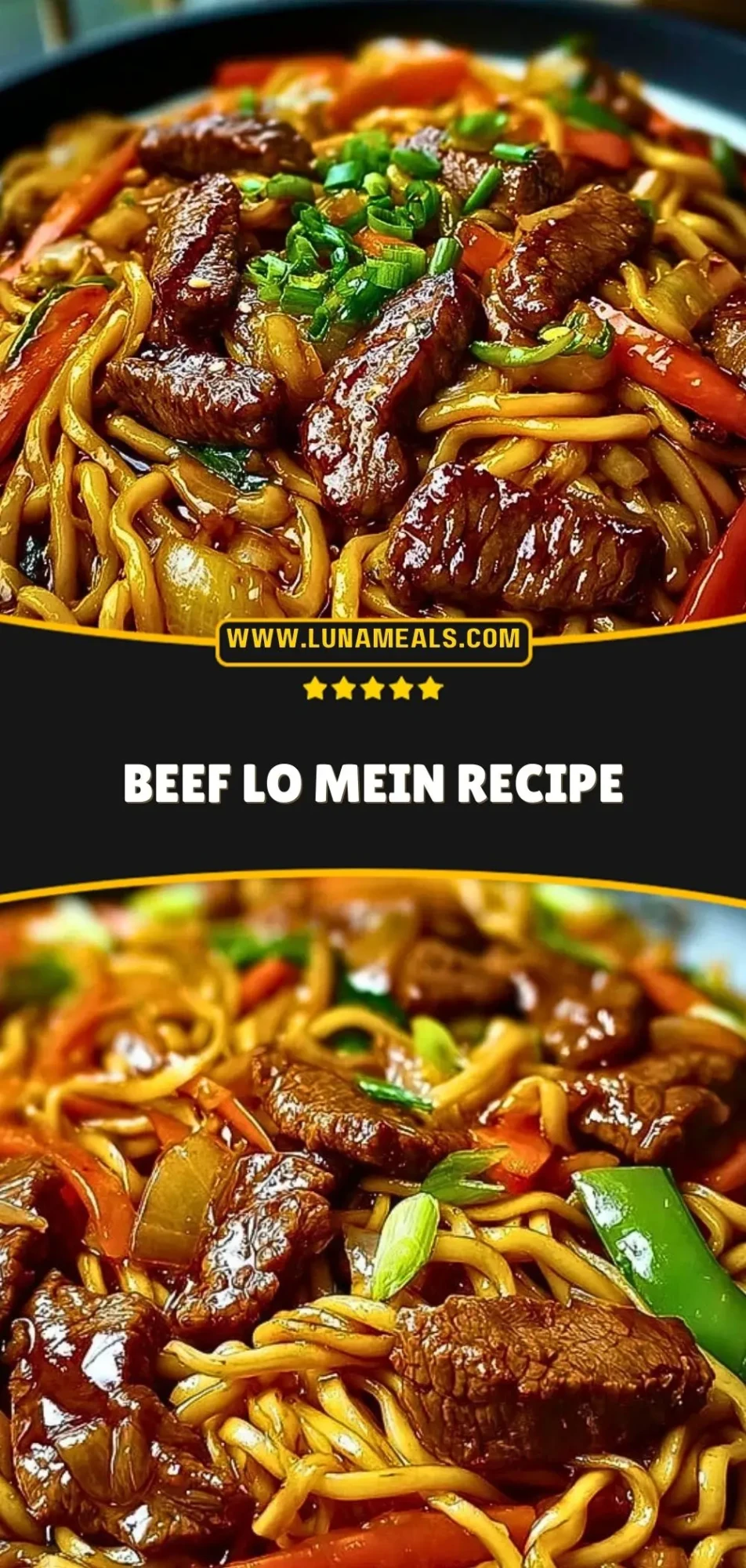 Beef Lo Mein Recipe Pin 2