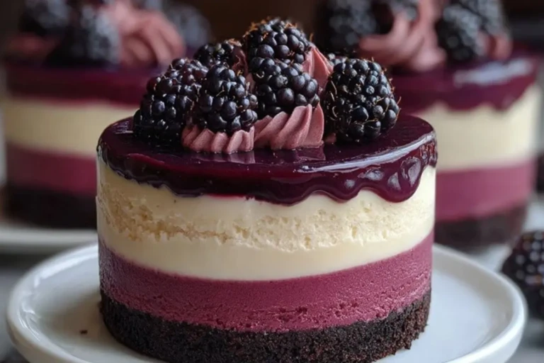 Blackberry Red Velvet Cheesecake