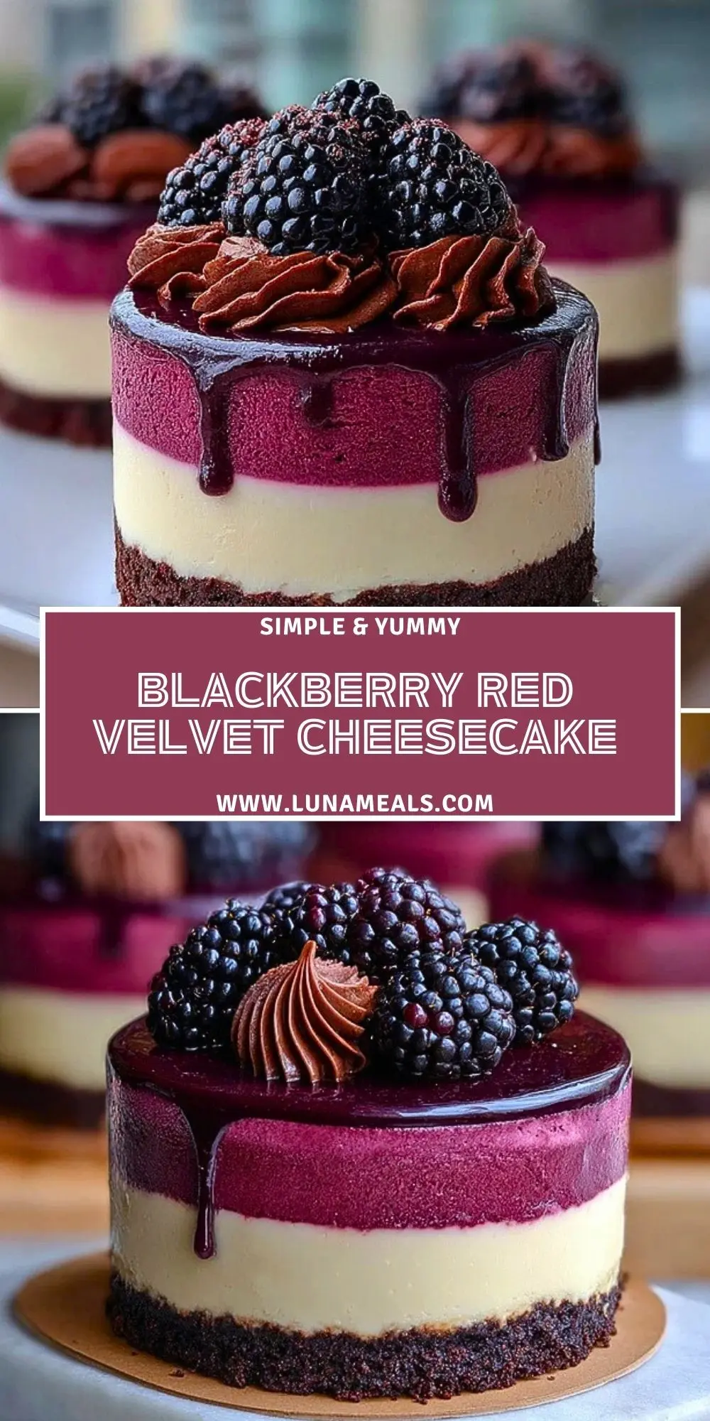 Blackberry Red Velvet Cheesecake Pin 1