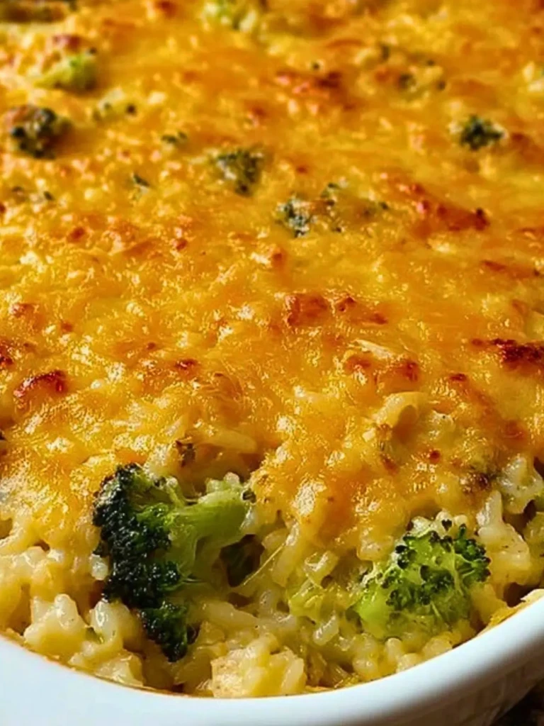 Broccoli Rice Chicken and Cheese Casserole Recipe 1 (1)