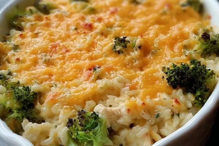 Broccoli Rice Chicken and Cheese Casserole Recipe 1