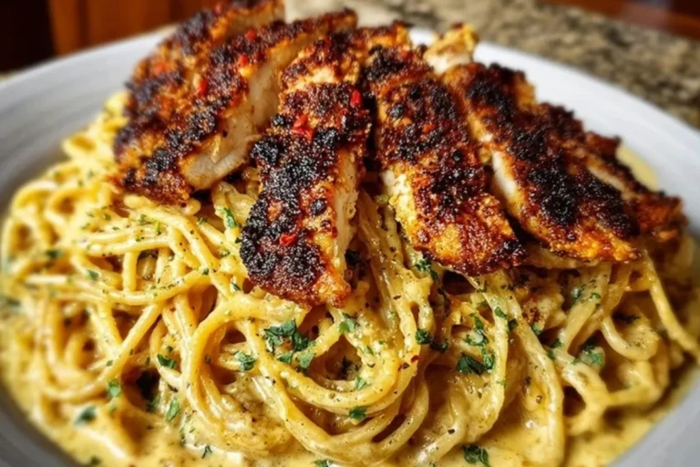 Cajun Chicken Spaghetti in Creamy Garlic Mozzarella Sauce 1